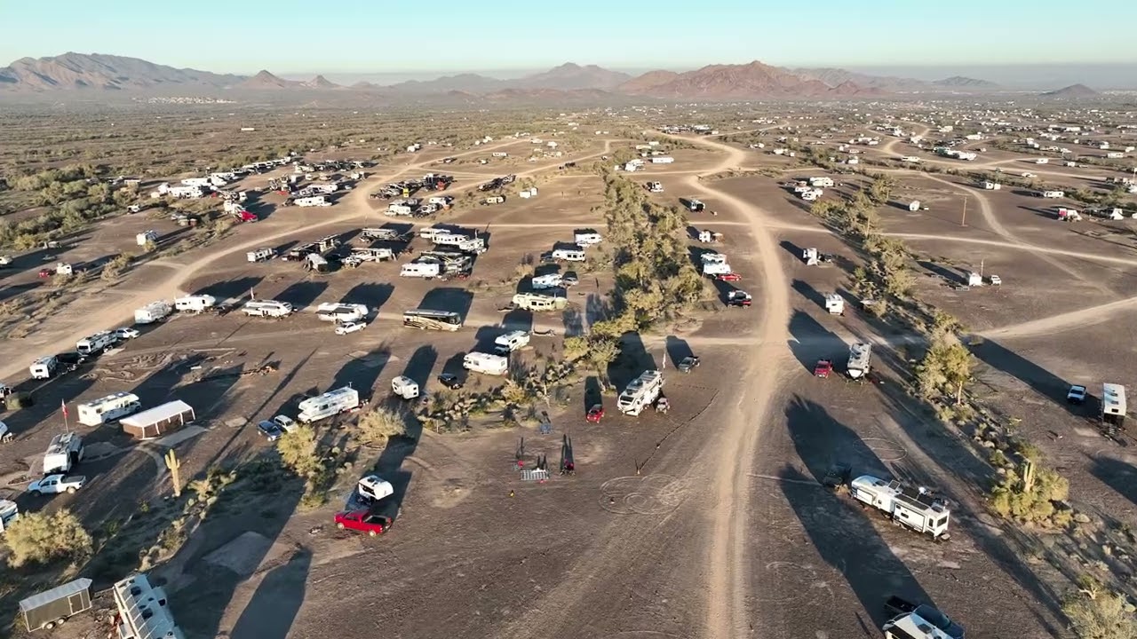 Quartzsite Drone update, LaPosa South LTVA.  012026 very little editing.