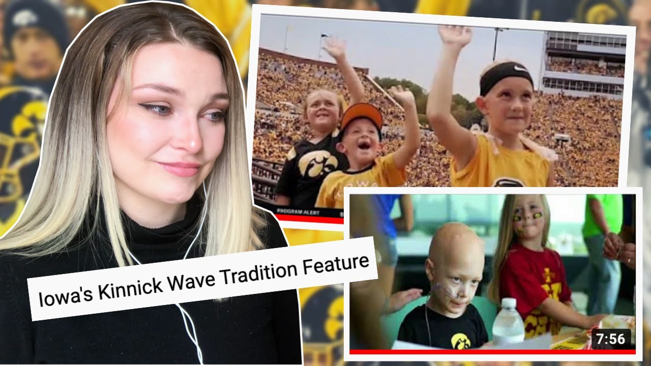 New Zealand Girl Reacts to IOWA COLLEGE FOOTBALL KINNICK WAVE TRADITION 😭❤️
