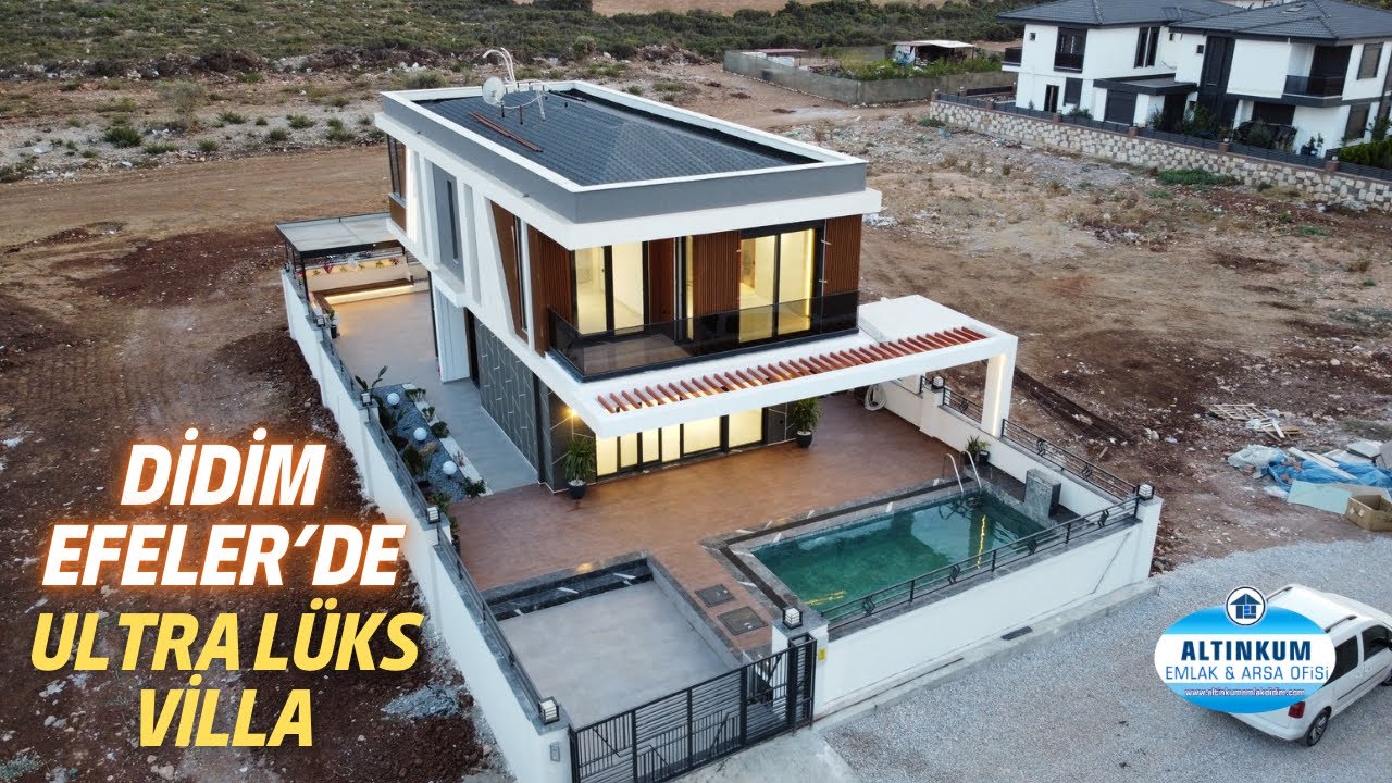 Didim’de 300 m2 Arsa İçerisinde 3+1 Giyinme Odalı Ebeveyn Banyolu Lüks Villa | #Didim #VillaTuru