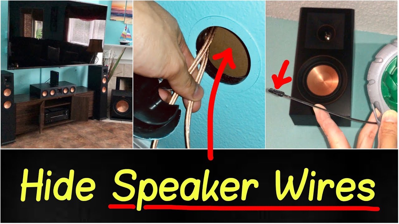✅How to Hide & Run Speaker Wires into Wall or Attic Review | Klipsch Home Theater System