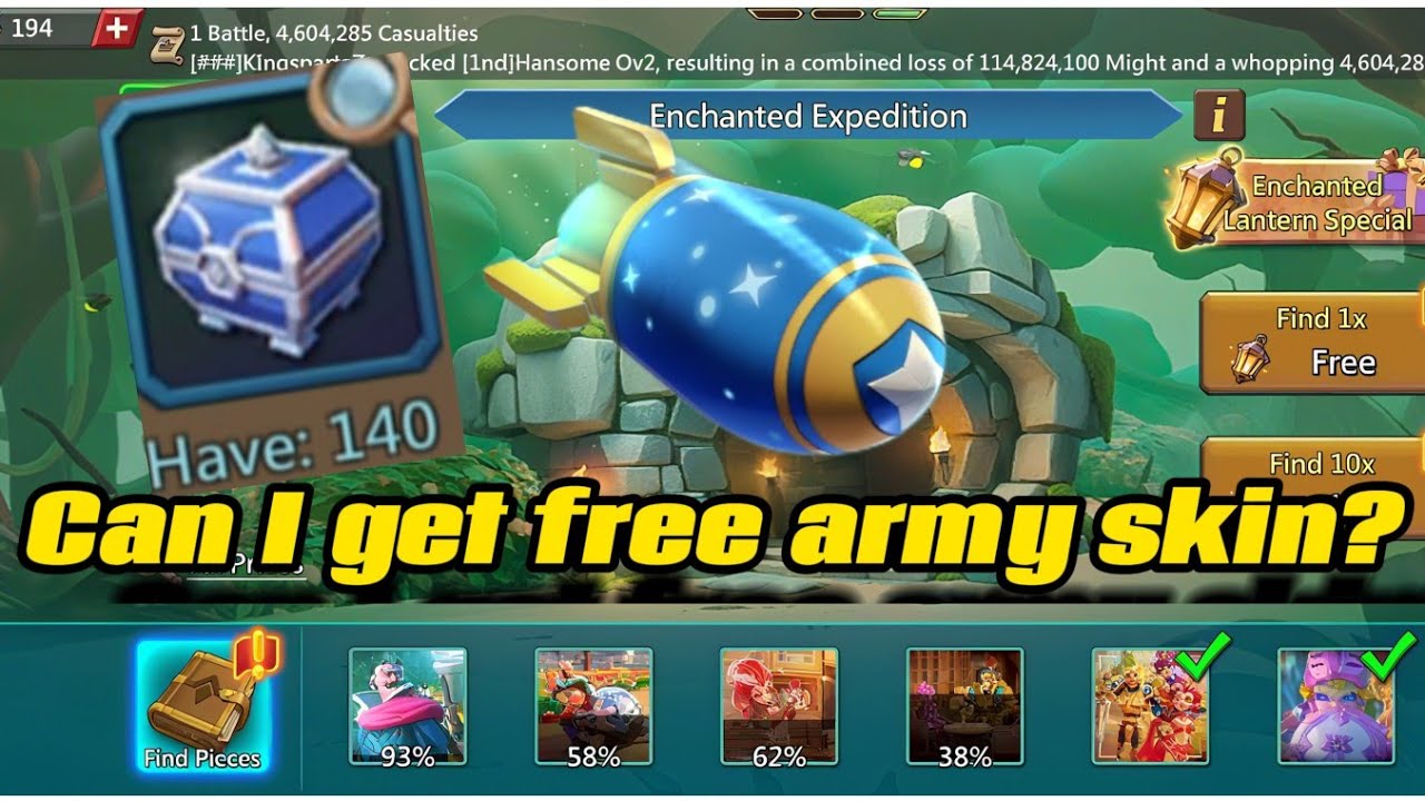 Enchanted Expedition Event 140 Chest Opening || Lords Mobile