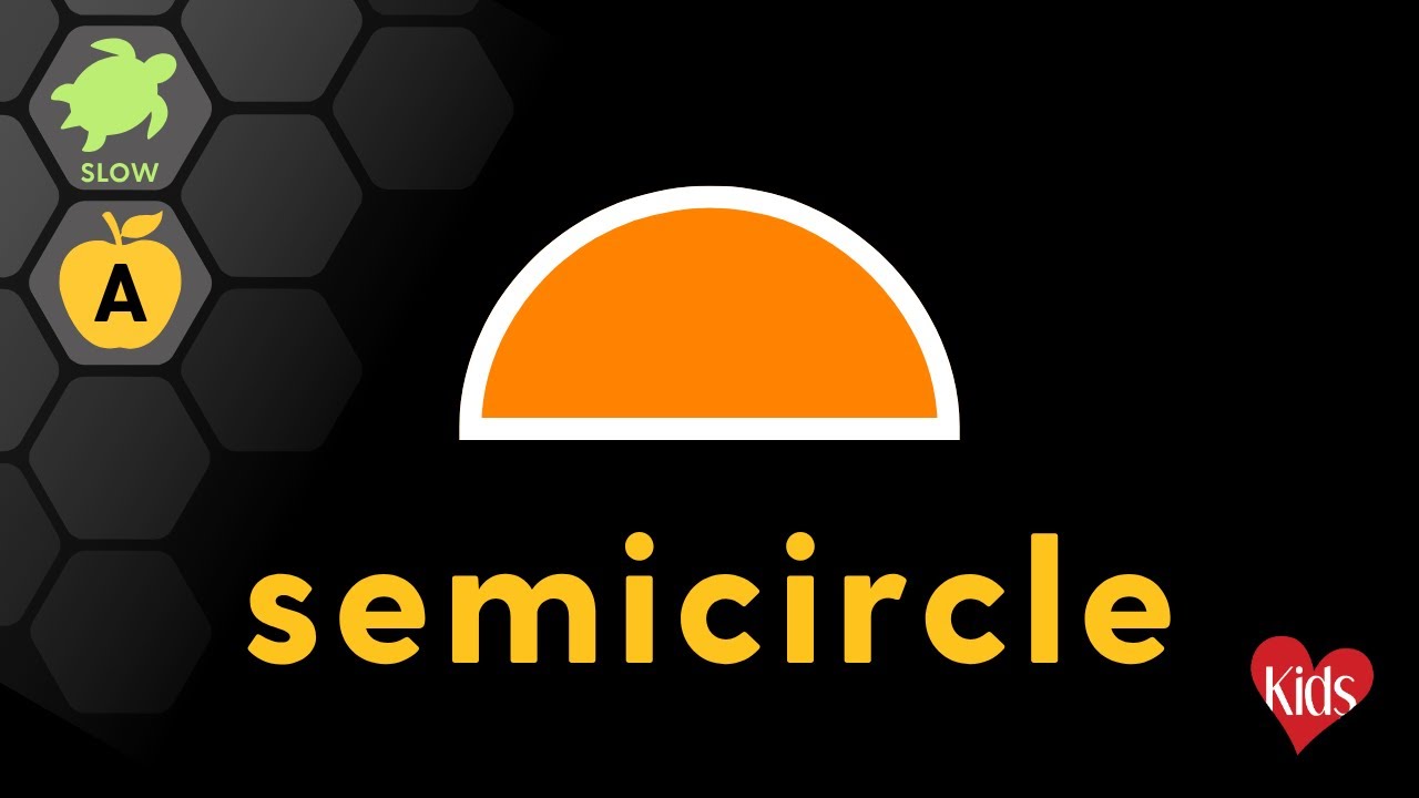 What's a Semicircle? Shapes for Special Needs Kids (High Contrast)