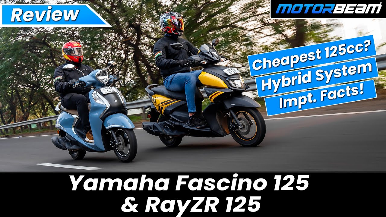 Yamaha Fascino 125 против RayZR 125 — одинаковые, но разные? | MotorBeam