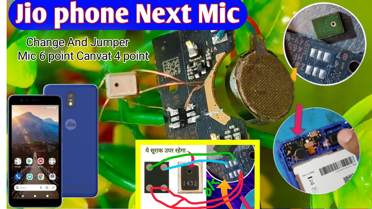 jio phone next mic change and working | jiophone next mic|jio phone next mic jumper solution diagram