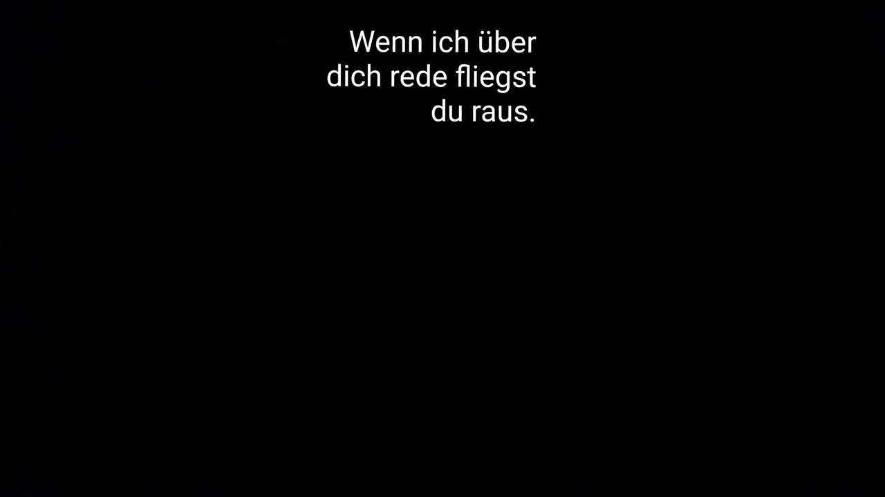 Wenn ich über dich rede
