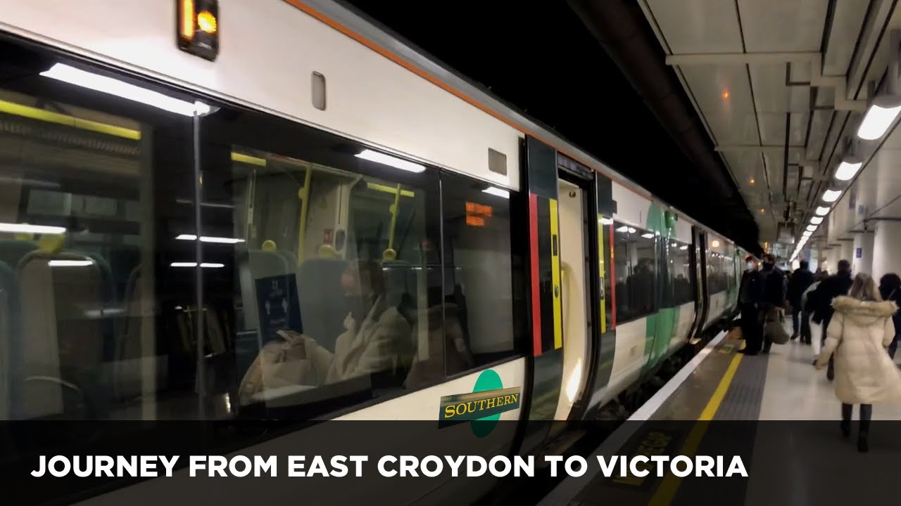 Southern railway trains at East Croydon to London Victoria | Southern railway UK