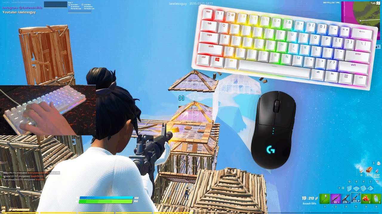 Razer Huntsman Mini (Linear Optical Switch) ZoneWars Gameplay + Keyboard & Mouse Sounds ASMR 😍
