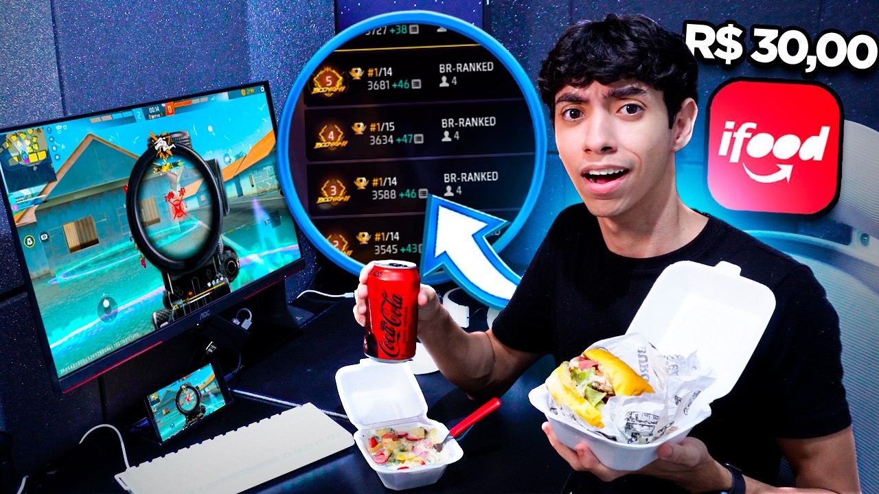 JOGANDO APOSTADO ATÉ COMPRAR UM LANCHE NO MOBILADOR! (teclado e mouse no celular)