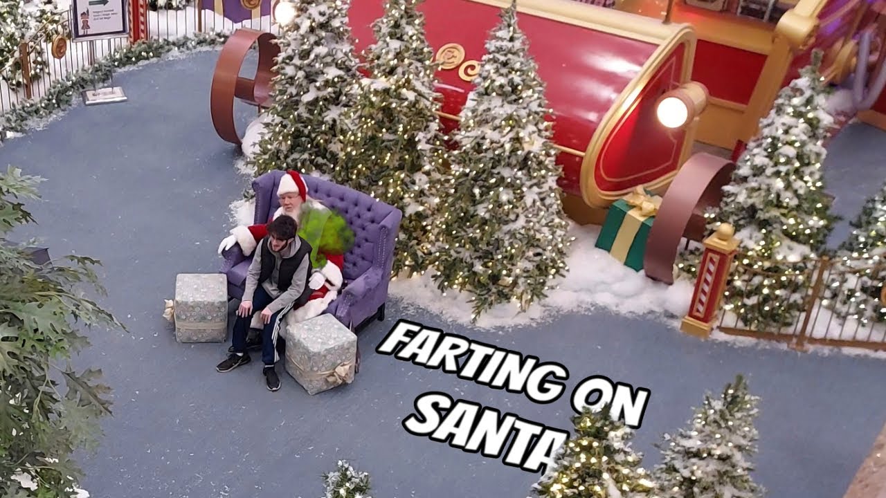 Farting in Santa's Lap Prank