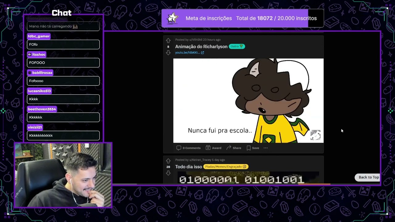FOREVER REACT A ''ANIMAÇÃO DO RICHARLYSON'' #qsmp #foreverplayer #react