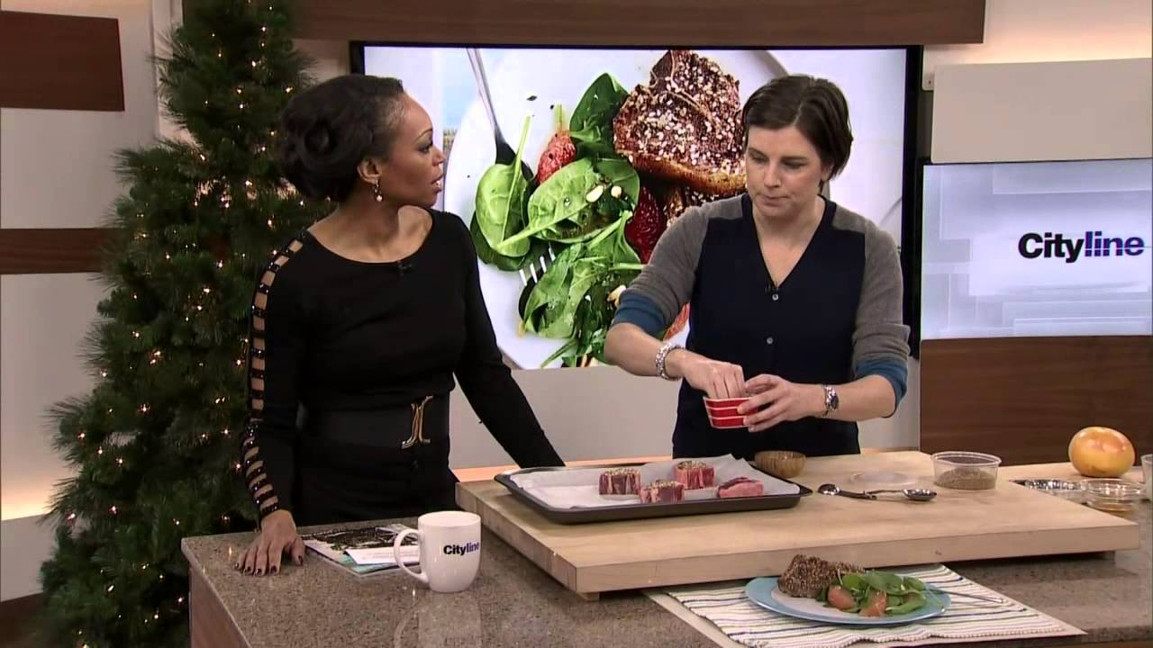 Za'atar lamb with grapefruit salad