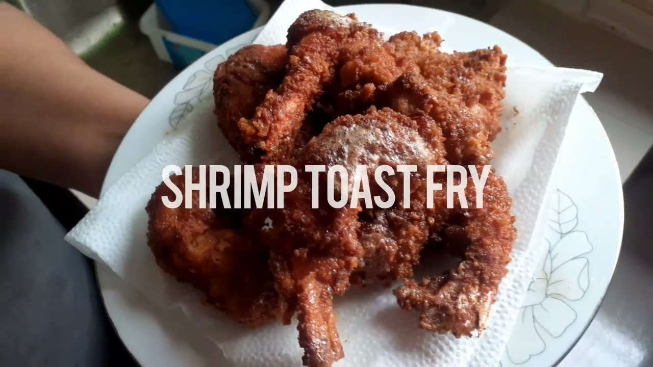 Shrimp toast easy recipe #food #shrimp#recipe#tasty #asmrsounds #foodlover #toast#easyrecipe #crispy
