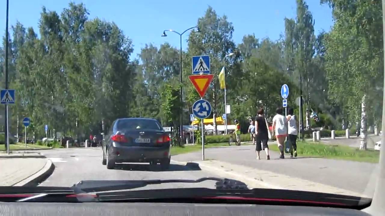 Summer sightseeing drive in Outokumpu, Finland.MOV
