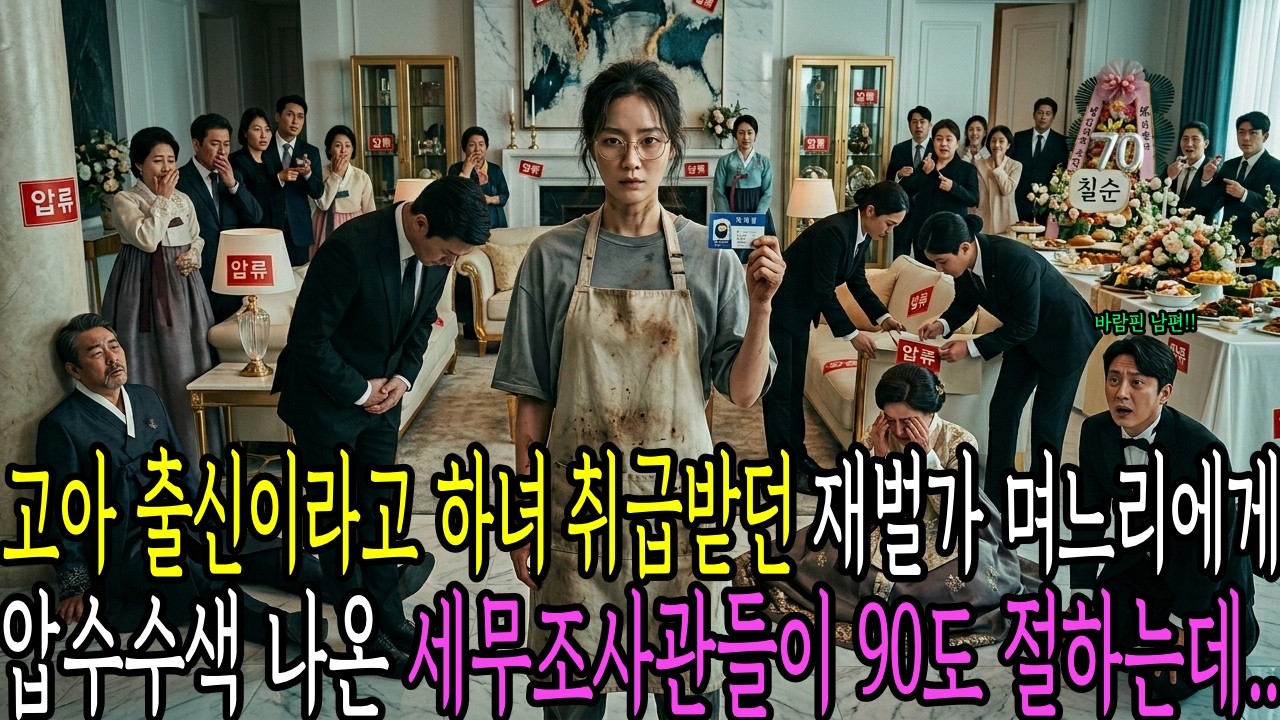 시아버지 칠순잔치 독박시킨 시어머니, 조사 나온 국세청 후배들이 