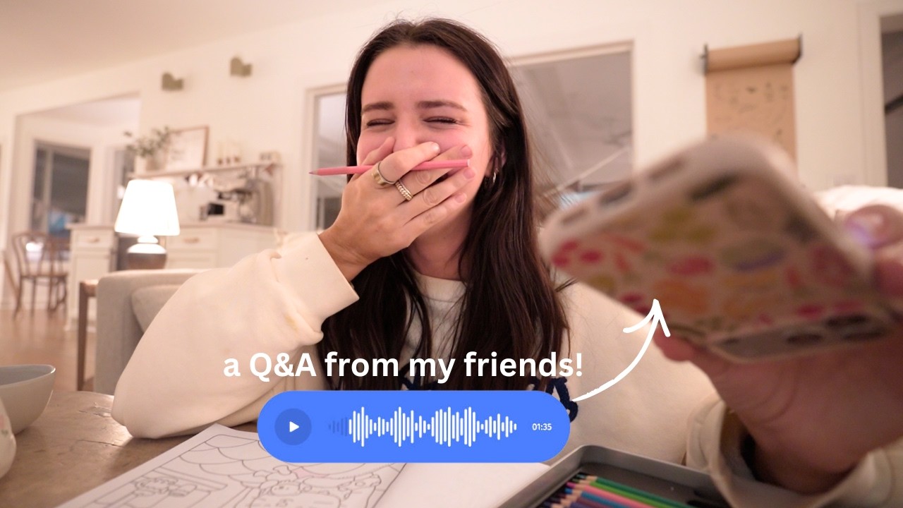 my friends send me questions... girls night vlog!!  💛
