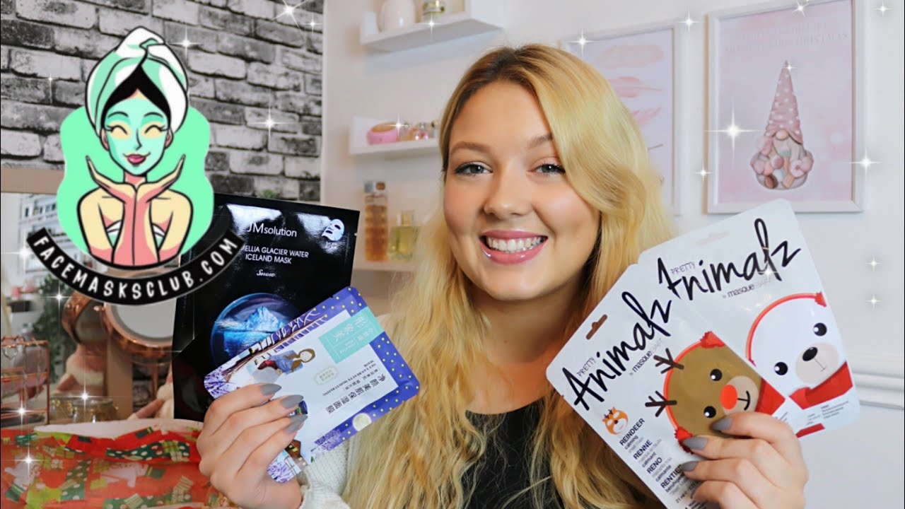 AD SHEET MASK SUBSCRIPTION DECEMBER UNBOXING | FACEMASKSCLUB.COM | Sammy Louise