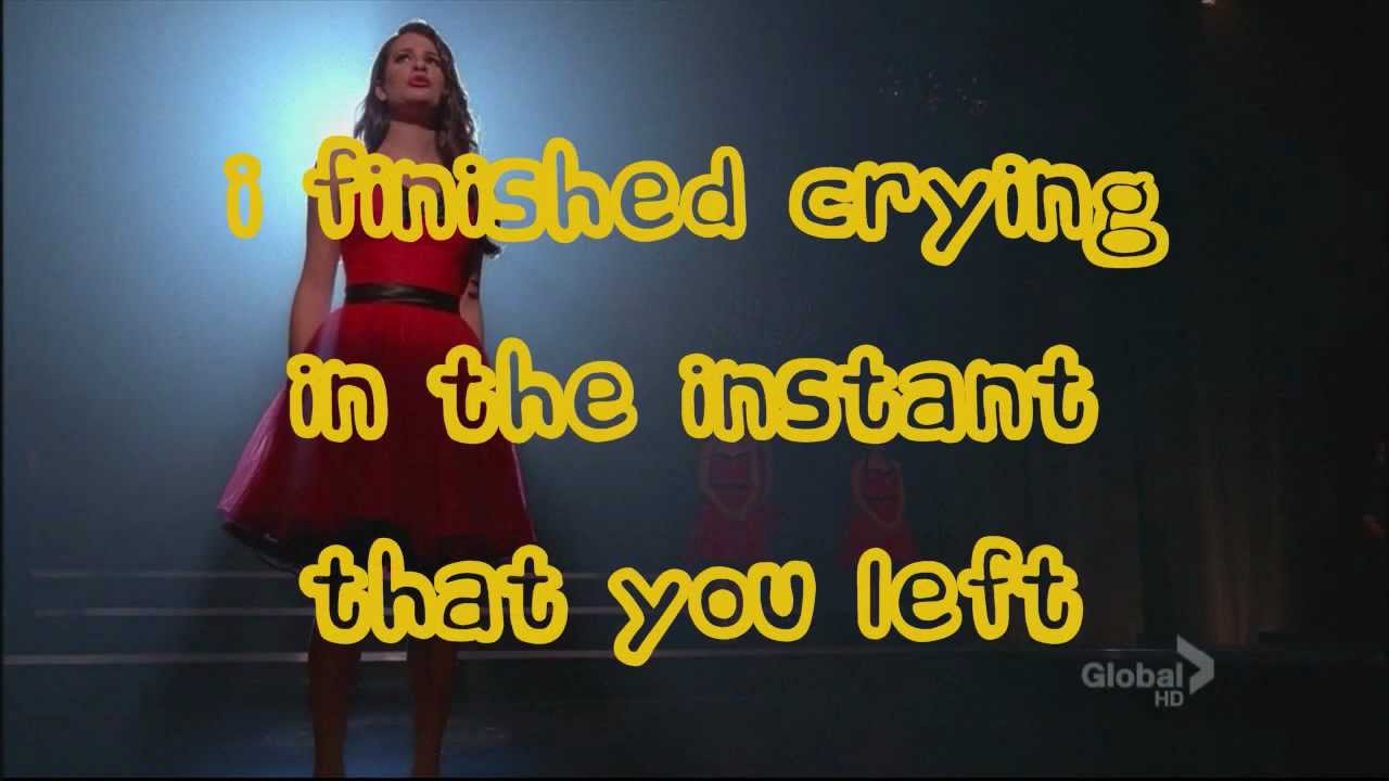 Glee It's all coming back to me now lyrics