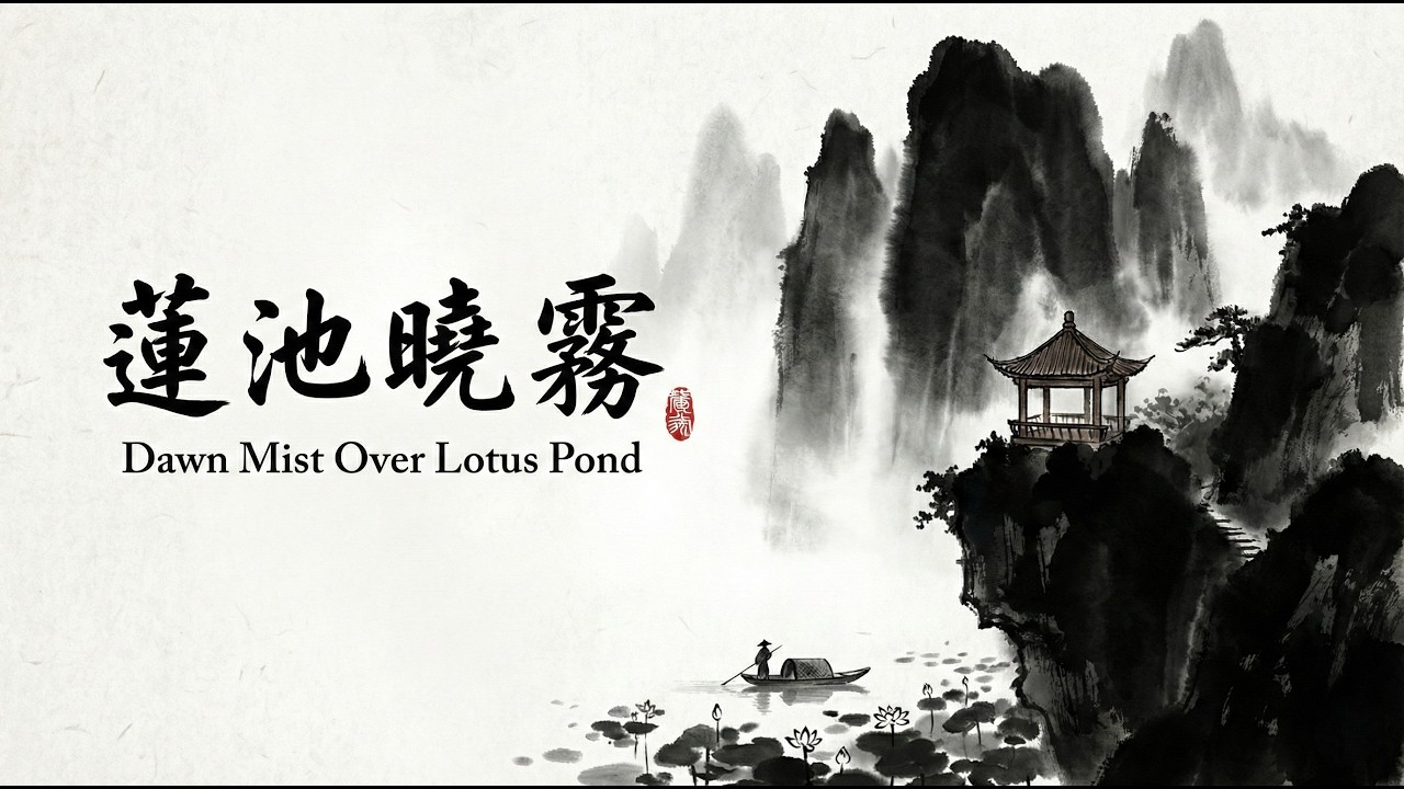 蓮池曉霧 Dawn Mist Over Lotus Pond | Relaxing Traditional Chinese Music | 1 Hour Guzheng & Bamboo Flute