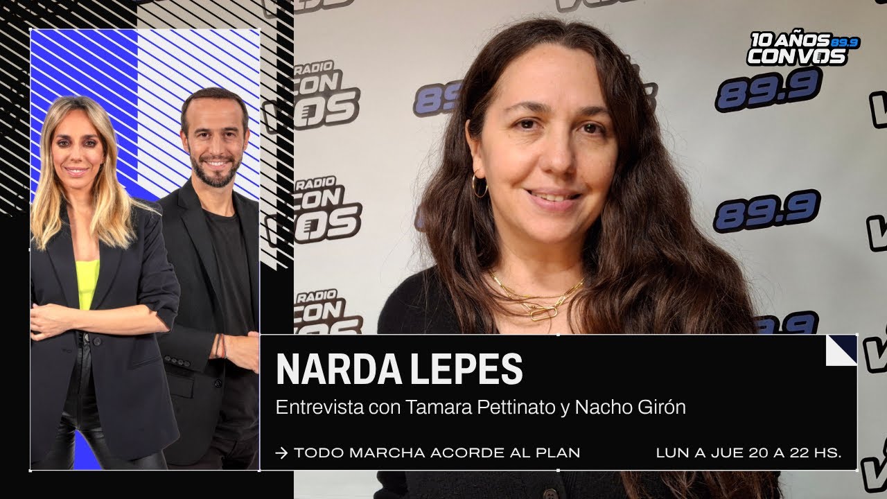 Narda Lepes, cocinera, empresaria gastronómica y conductora, en 'Todo marcha acrode al plan'