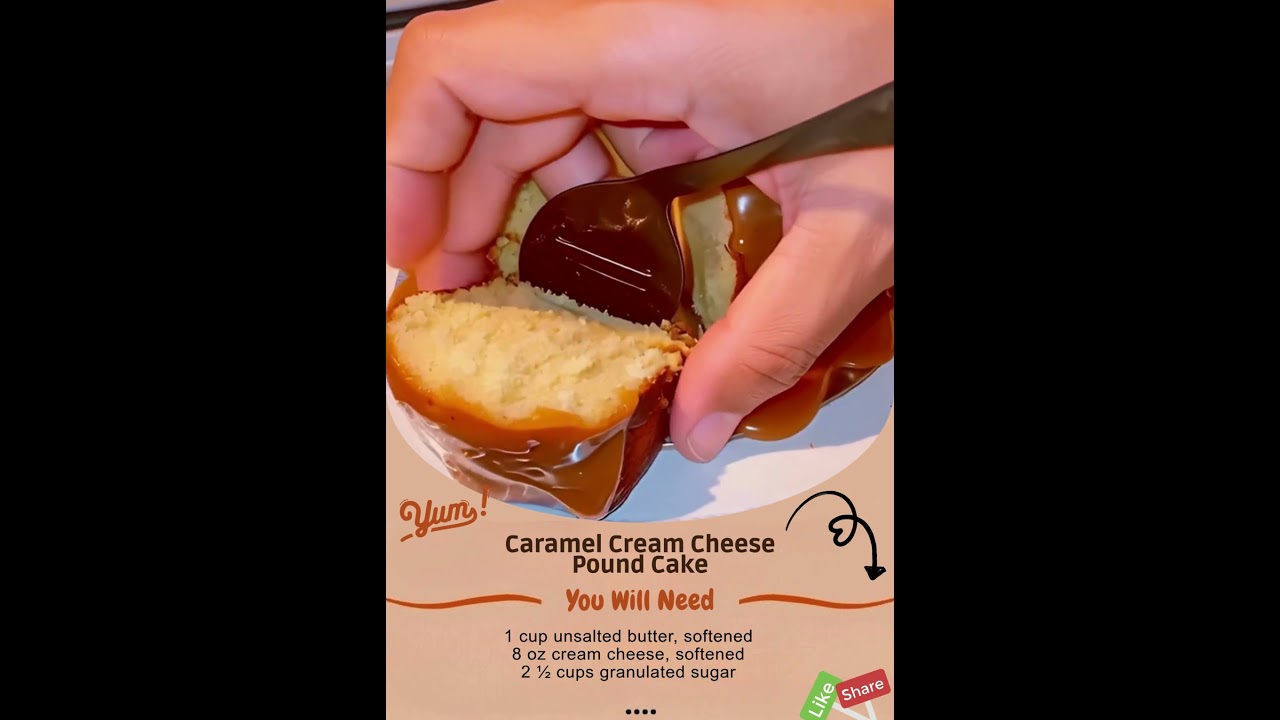 Caramel Cream Cheese Pound Cake