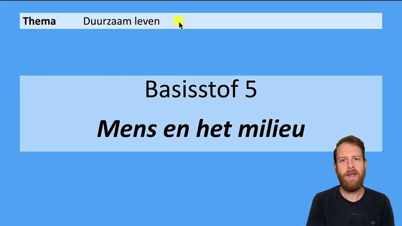 VMBO HAVO 2 | Ecologie en duurzaamheid | Basisstof 5 Mens en het milieu | MAX