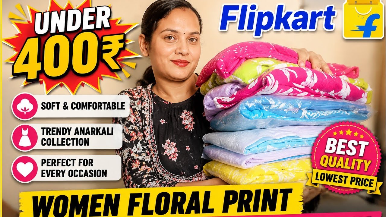 Flipkart cotton anarkali collection 😊 Under 400 ₹ @DugguLadduWorld2 