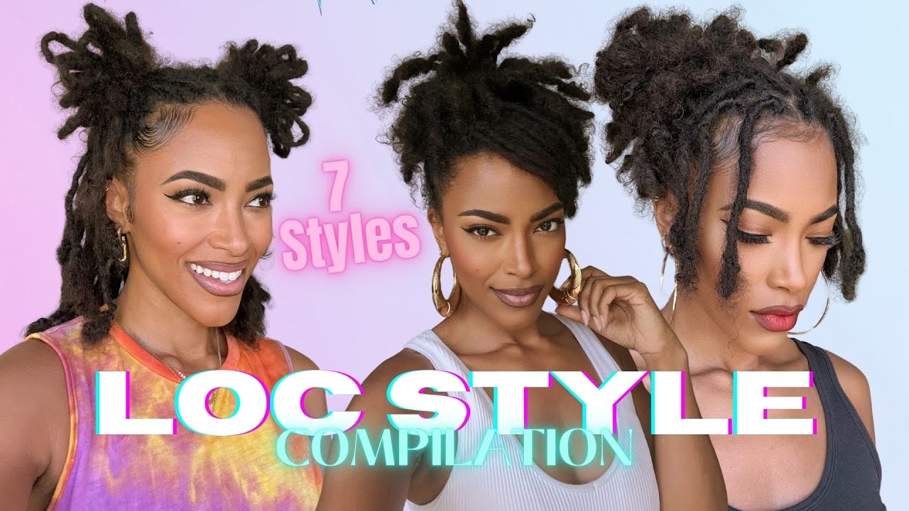 Loc Style Compilation | Petal Buns, Swoop Bang, Wig Over Locs & More! | Jasmine Defined
