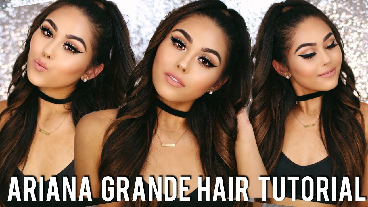 ARIANA GRANDE INSPIRED HAIR TUTORIAL  | Half Up Half Down Hair Style with Extensions | ROXETTE ARISA