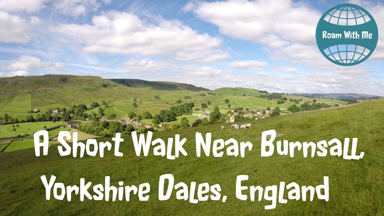 Walking slow tv style near Burnsall, Wharfedale, North Yorkshire