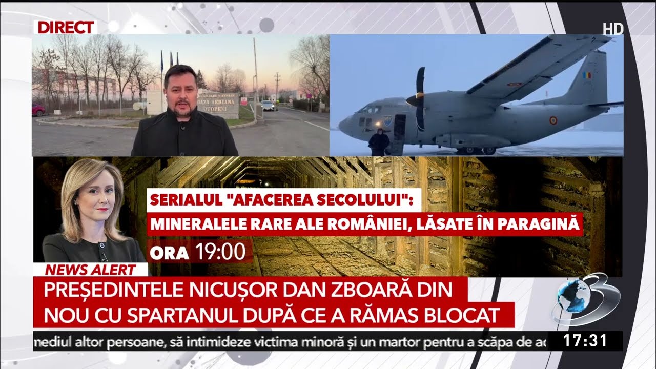 Președintele Nicușor Dan zboară din nou cu Spartanul după ce a rămas blocat