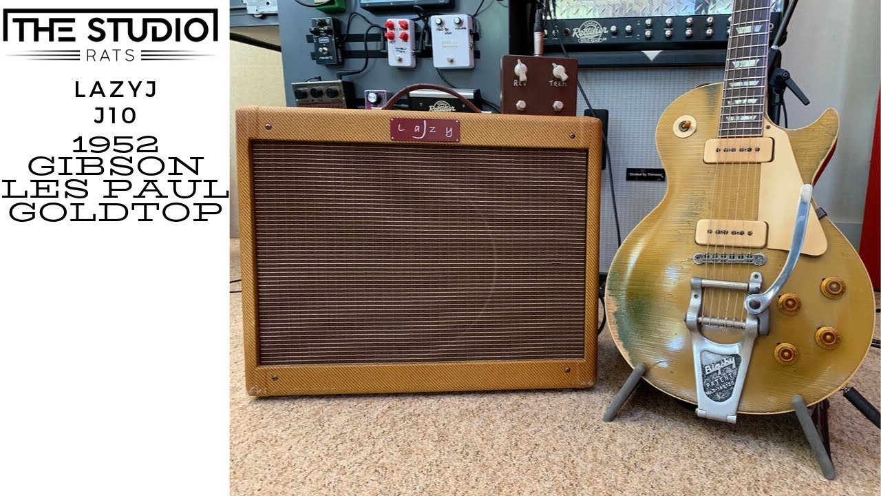 Lazy J J10 Amplifier and 1952 Gibson Les Paul Gold Top.