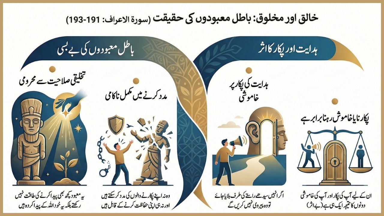 Surah Al-A‘raf Ayat 191-192-193 | Para 09 | The Creator and the Created | Noor & Rahema Podcast