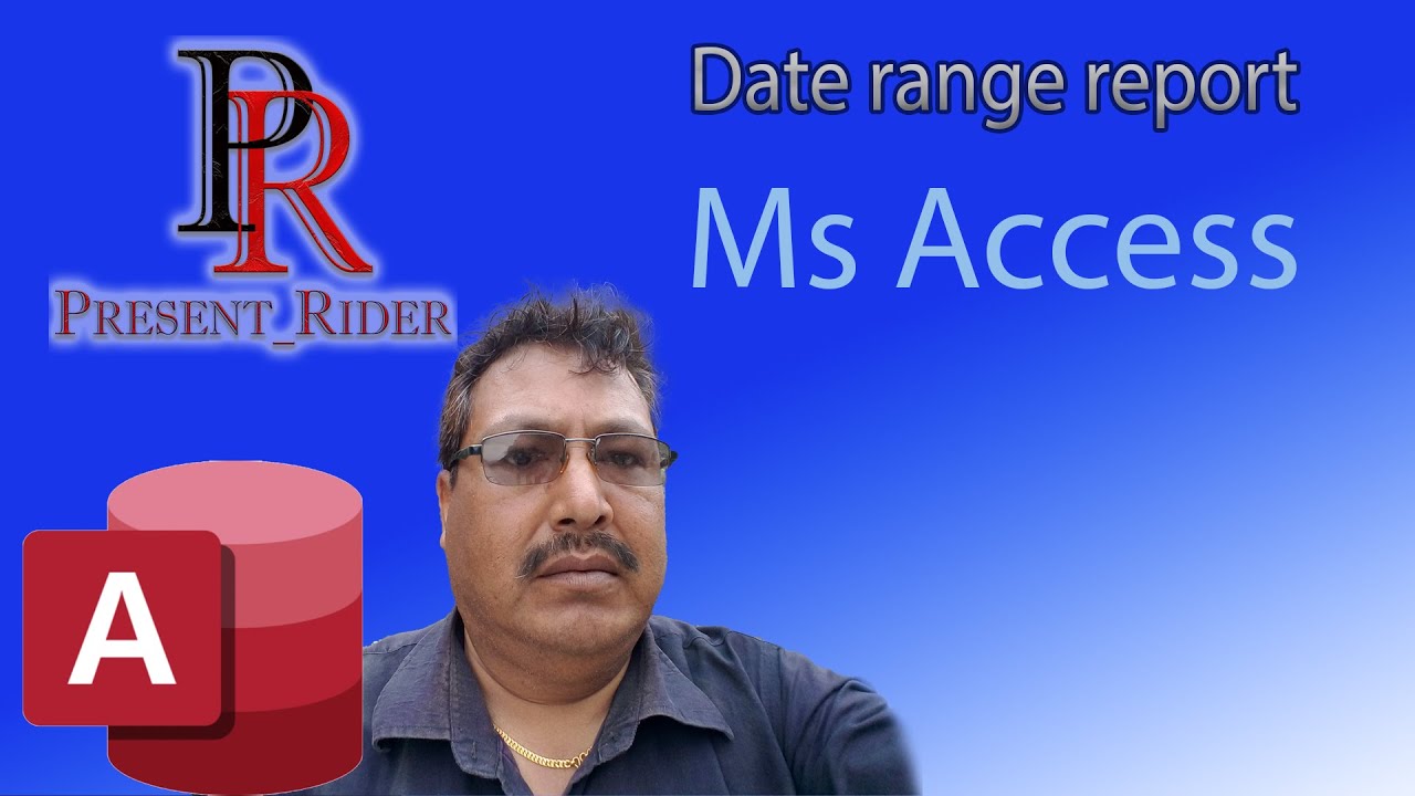 How to make report using date range in ms access 2013