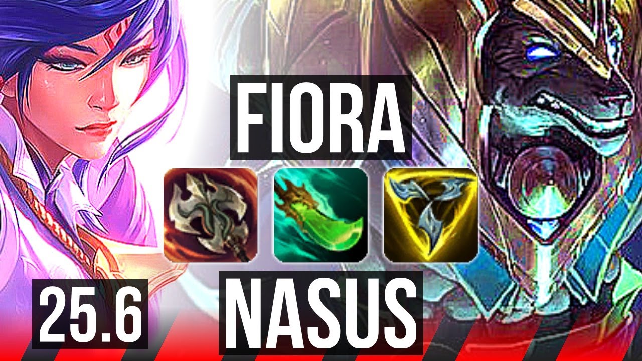 FIORA vs NASUS (TOP) | EUW Master | 25.6