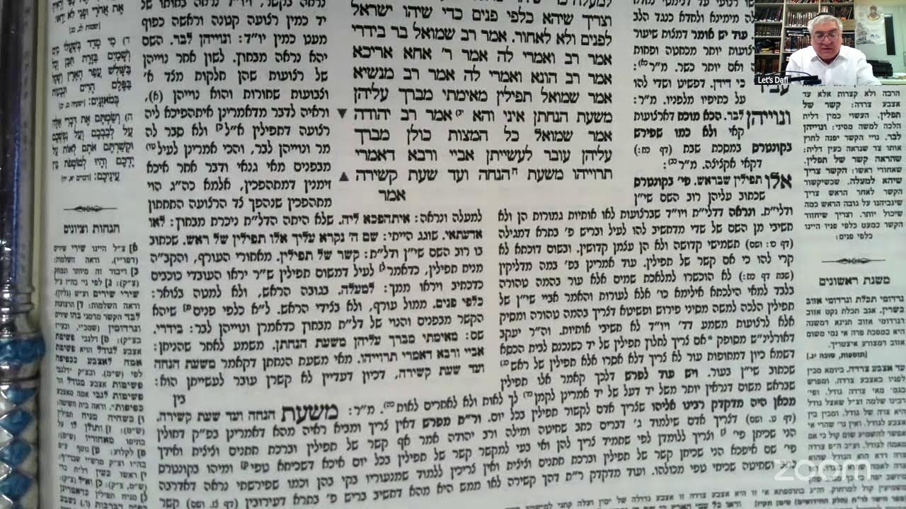 Let's Daf with Yosy Simon Menachos Daf 35 
