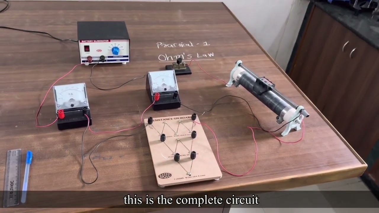 CLASS 12 PHYSICS PRACTICAL | DETERMINE RESISTANCE PER UNIT LENGTH OF A WIRE | V-I GRAPH EXPLAINED