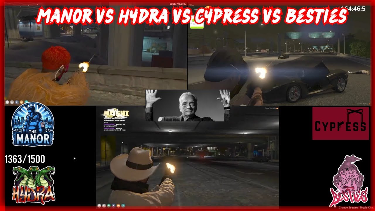 Hydra Vs Manor Vs Cypress Vs Besties At Besties Ammo Crate | NoPixel 4.0 GTARP