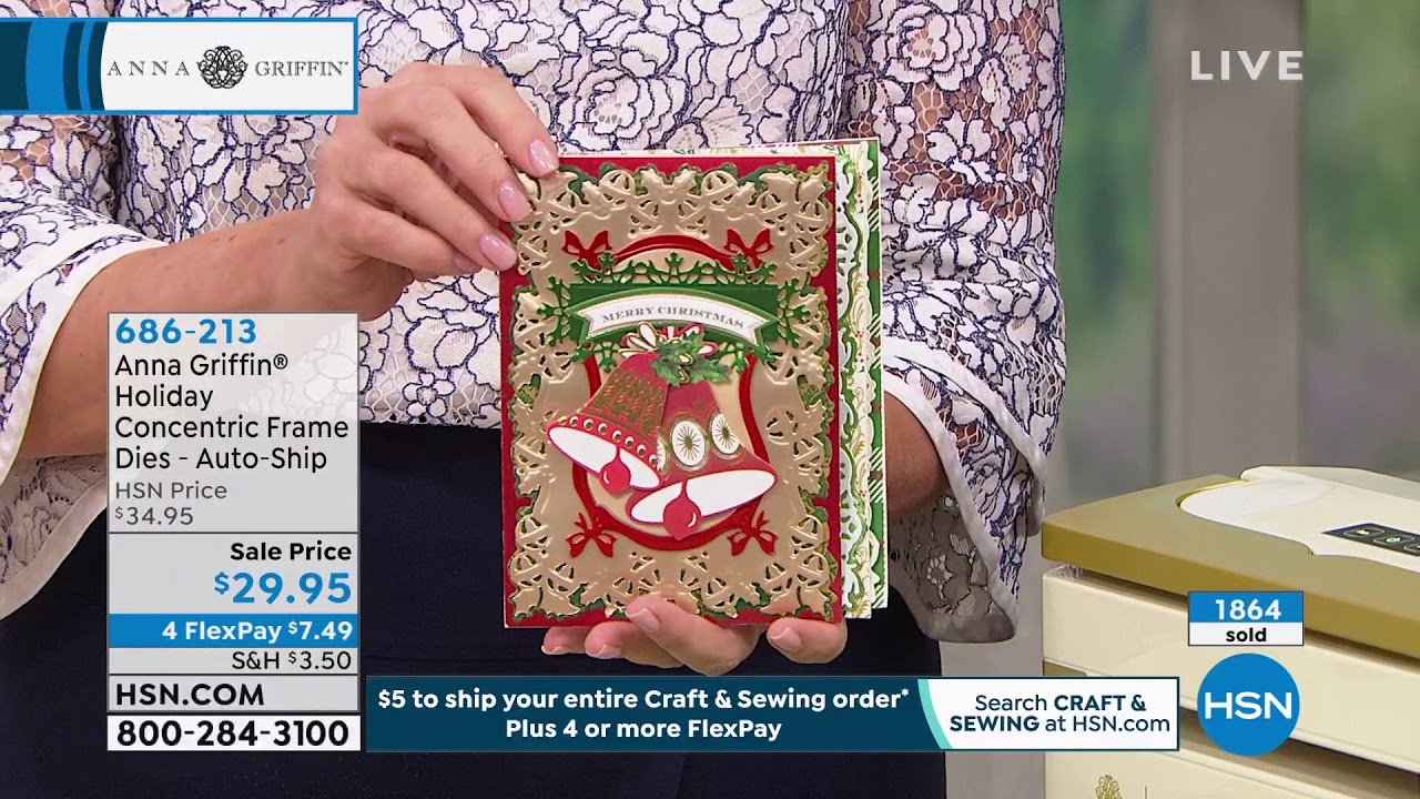 Anna Griffin Holiday Concentric Frame Dies with AutoShip