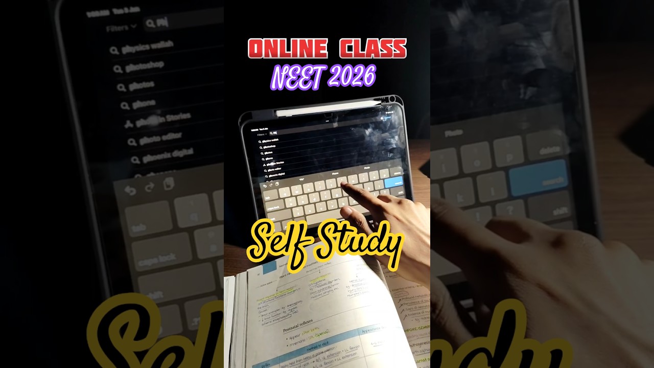 How to manage Online Classes with Self Study📚 for NEET 2026 timetable Roadmap⚕️#mbbs #neet #aiims