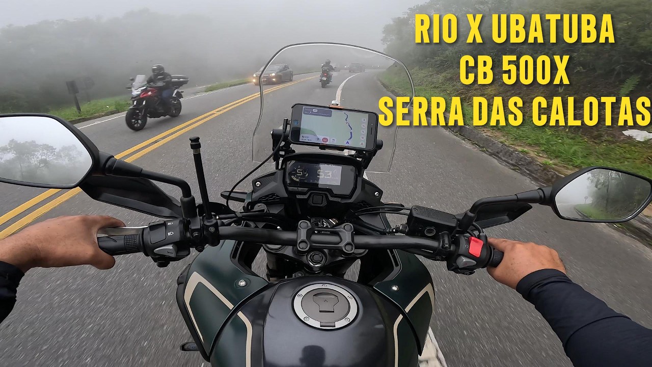 RIO ATÉ UBATUBA PASSANDO PELA SERRA DAS CALOTAS DE HONDA CB 500X
