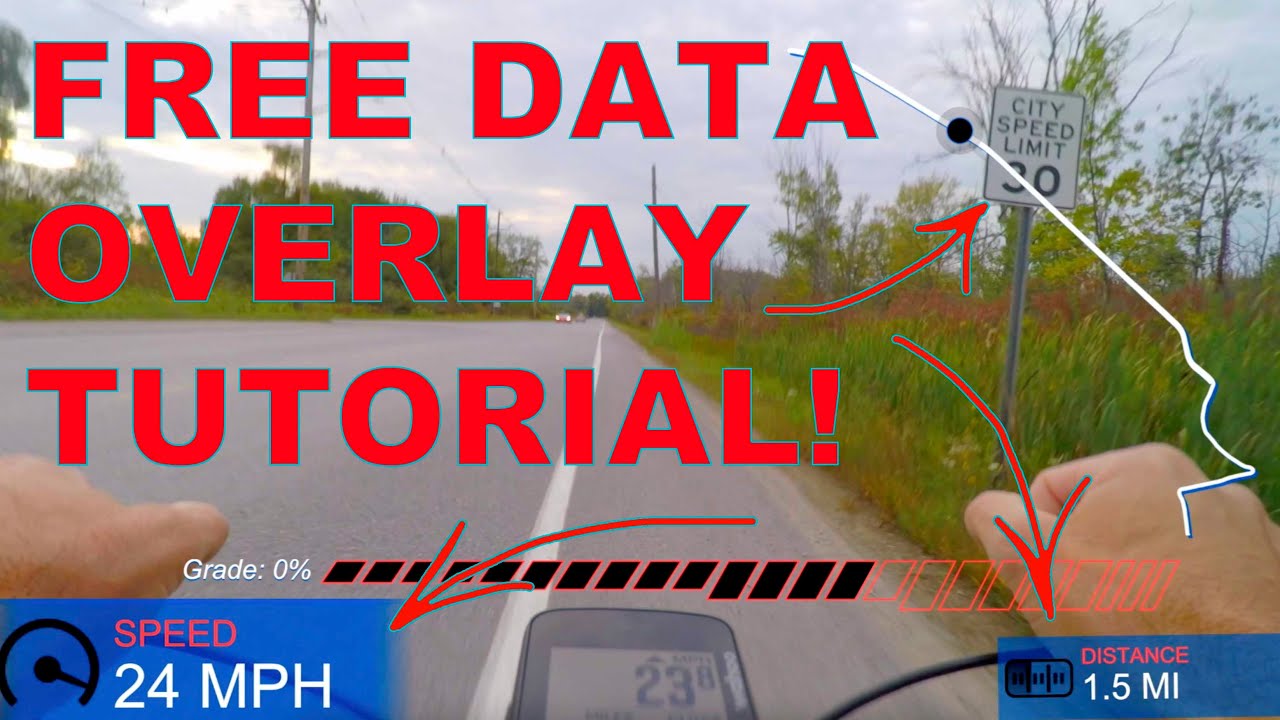 FREE Data Overlay Tutorial For Your Cycling Videos!  -  Wahoo Element Bolt