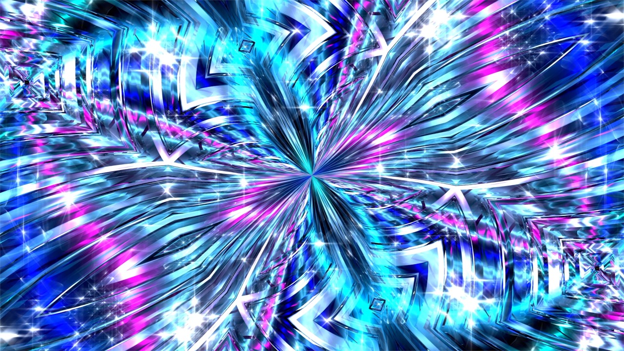 Neon Crystal Kaleidoscope VJ Loop 4K | Futuristic LED Background | Seamless Animation