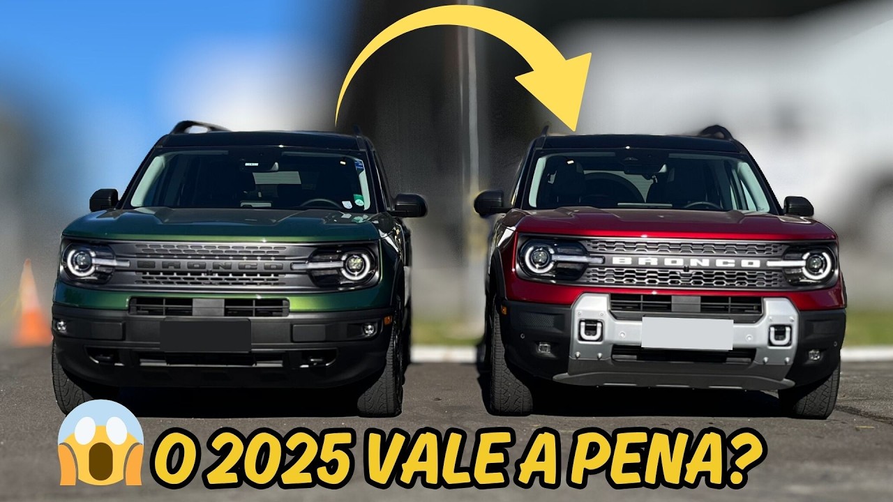 BRONCO SPORT 2025 x BRONCO SPORT 2024 - Vale a pena trocar? Comparativo completo!