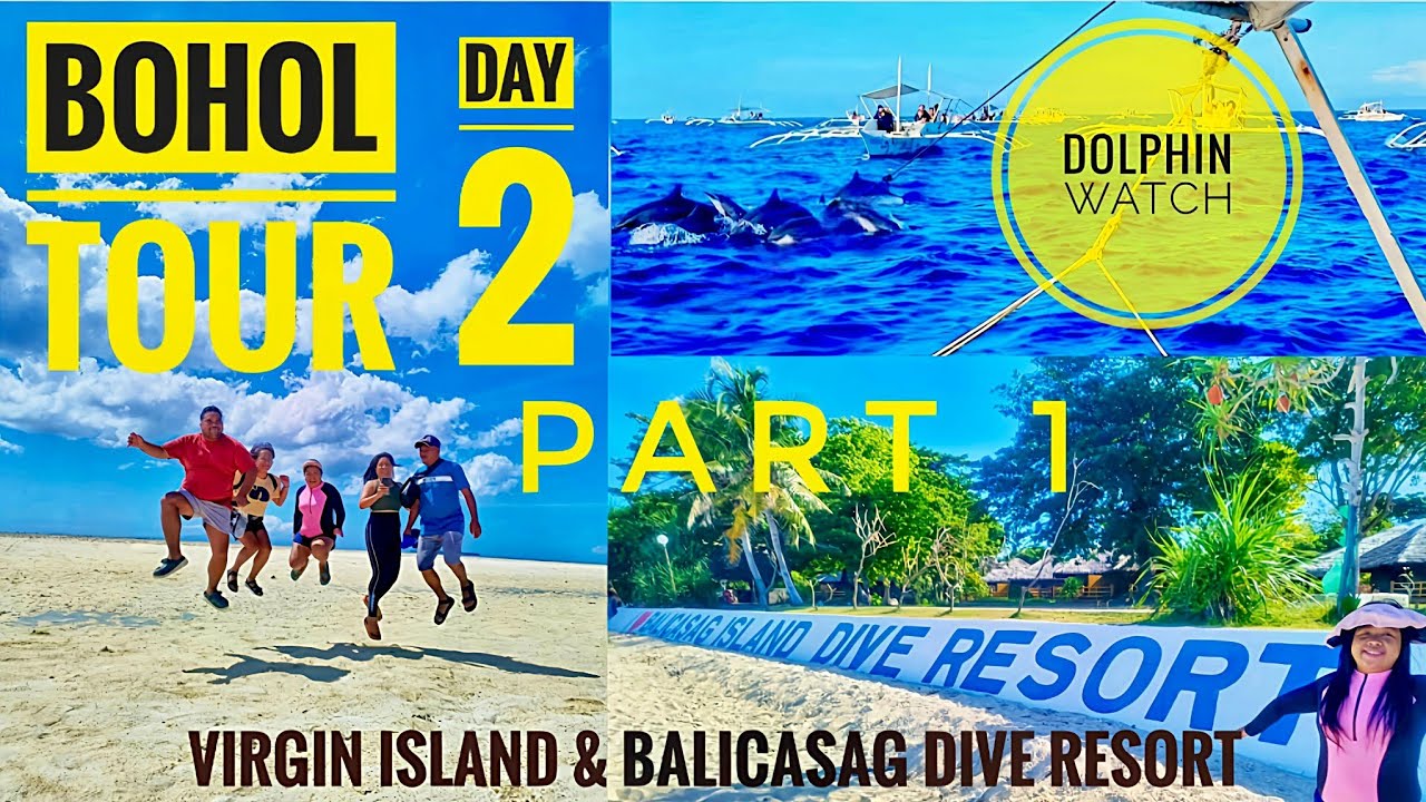 Bohol Tour Day 2-1 | Dolphin Watch | Balicasag & Virgin Islands @ShamVillafloresTravel Philippines