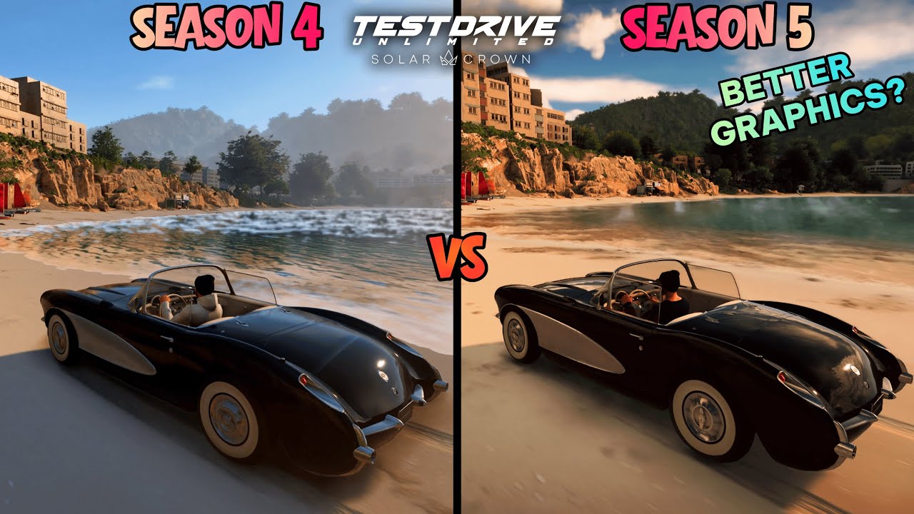 Test Drive Unlimited Solar Crown Season 5 Graphics Update | Season 4 vs Season 5 Direct Comparison