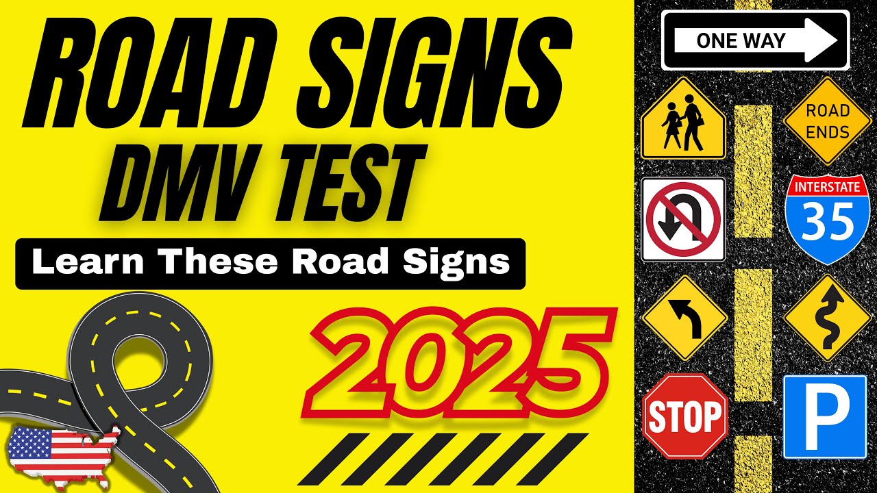 Learn Road Signs for the DMV Test 2025 | Road Sign Quiz & Practice Test