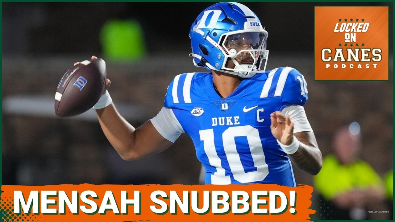 INSANE: Miami’s Darian Mensah SNUBBED in ESPN QB Rankings—Why He Should DOMINATE This Season