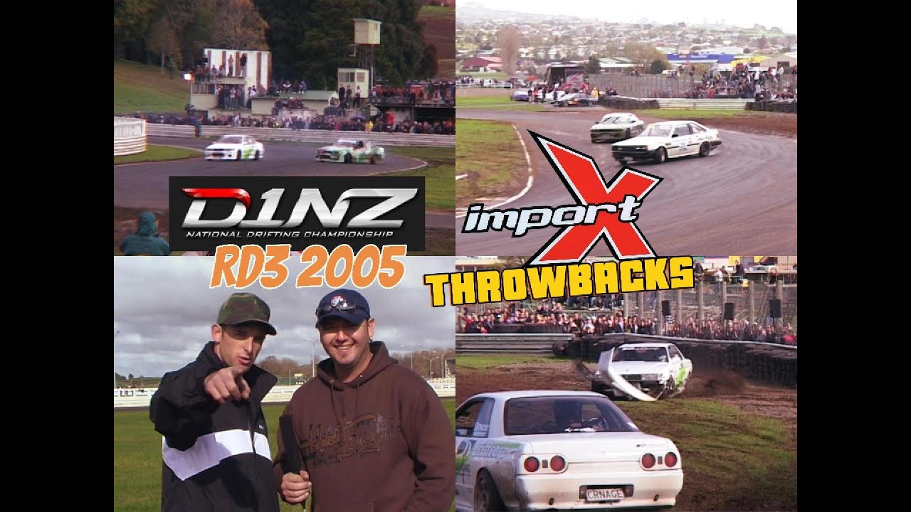 Drifting at D1NZ Round 3 at Pukekohe Raceway from 2005