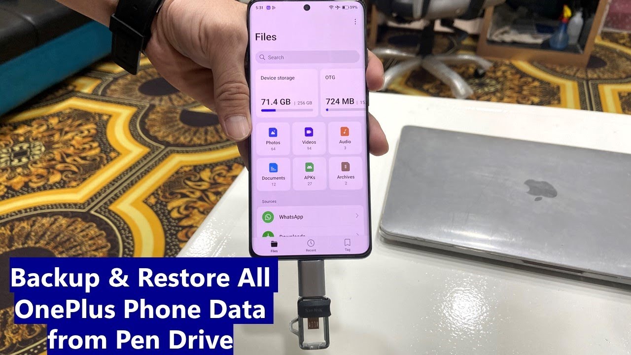 Complete Guide to Backup Entire OnePlus Phone Data into Pen Drive (Backup & Restore)