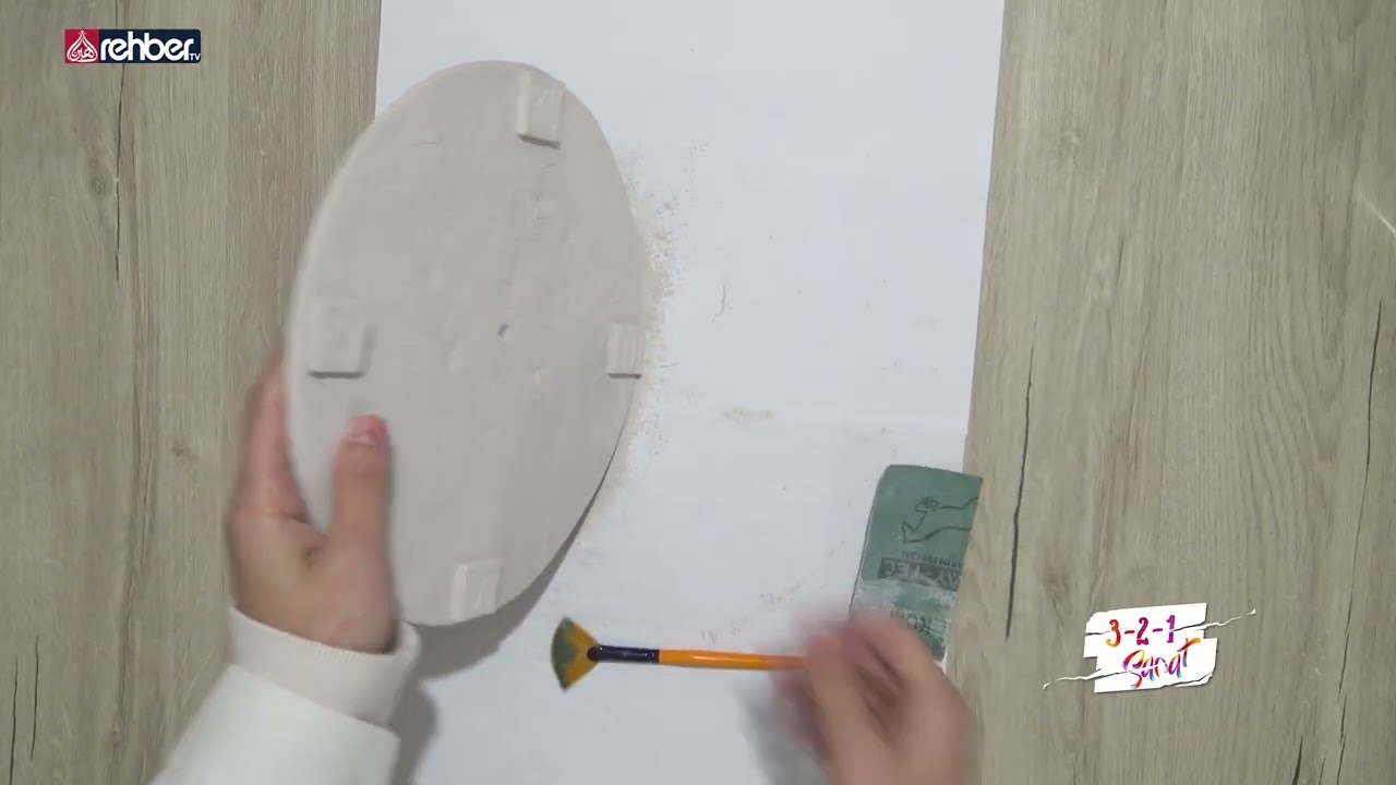 Elif Yağar Aslan ile 3-2-1 Sanat | Seramik Saat Yapılışı